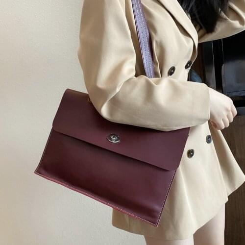 Cow Leather Premium Sense Bag Female Briefcase Computer Soft 2020 Large Capacity Commuter Business Shoulder Diagonal Bag