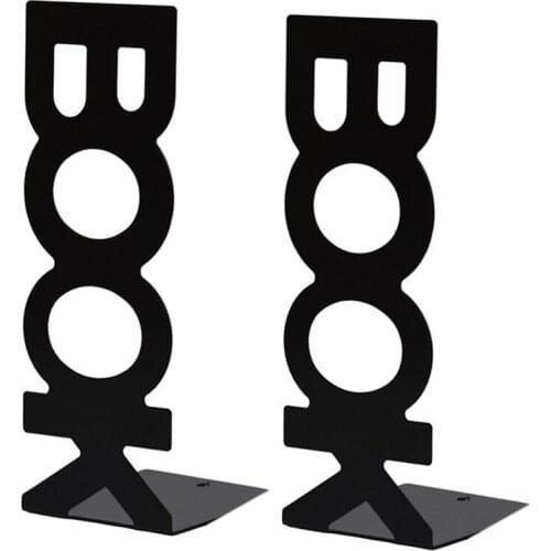 1 Pair Bookends for Library School Book Holder Book Letter Book Baffle