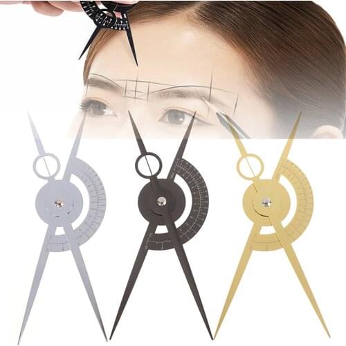 1PC Stainless Steel Golden Ratio Eyebrow Ruler Guide Permanent Tattoo Measure Tool Tattoo Accessories