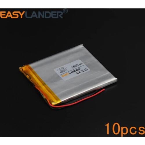 10pcs/Lot 3.7V 1850mAh 406371 Polymer Li-ion Battery Fr Tablet PC iPAQ E-Book Power Bank PDA Consumer electronics safety lamp