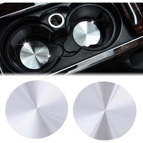 2021 New 2 Pcs Cup Holder Cover Mat Trim For Range Rover Sport Discovery Universal