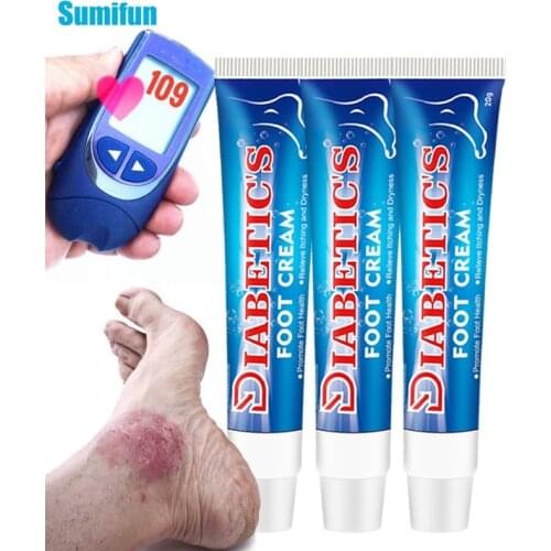 3pcs Diabetes Plaster Treatment Skin Itchy Anti Fungal Infection Effective Herbal Foot Cream Feet Repair Eczema Ointment