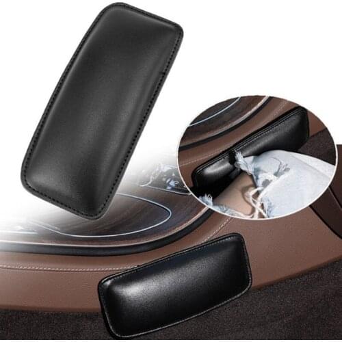 2020 Car Knee Cushion Leather Car Interior Pillow for Hyundai IX35 IX45 Sonata Verna Solaris Elantra Tucson Mistra IX25 I30
