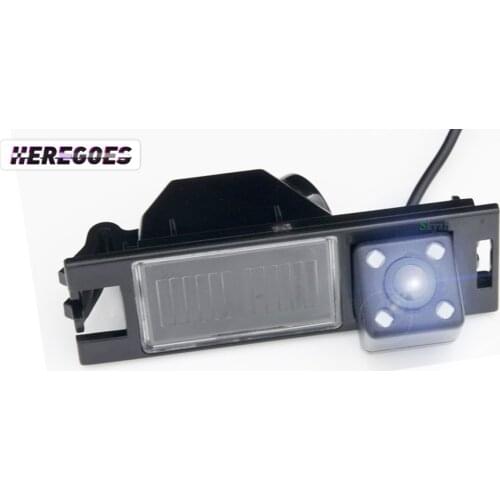 For Hyundai New Tucson IX35 2005-2013 2014 Car CCD 4 LED Night Vision Reverse Backup Parking Rear View Camera for car dvd