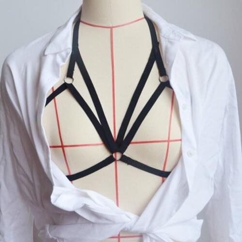 New popular Sexy beauty angel live show belt Burlesque Harness Frame harness Bra Tassels Fringe body harness Halter Bra