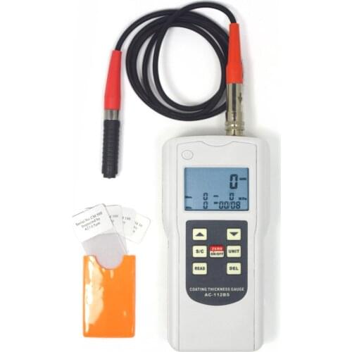 Hight Resolution AC-112BS Digital Separate Coating Thickness Gauge store 99 groups of the latest measurements