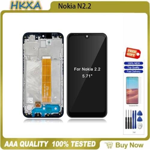 5.71" LCD Screen For Nokia 2.2 N2.2 LCD Display Touch Screen Digitizer Assembly Replacement LCDs + Gift For Nokia 2.2 Display