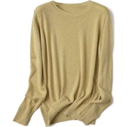 European and American new style best-selling high-quality thin inner knit sweater fashion outdoor casual womens sweater
