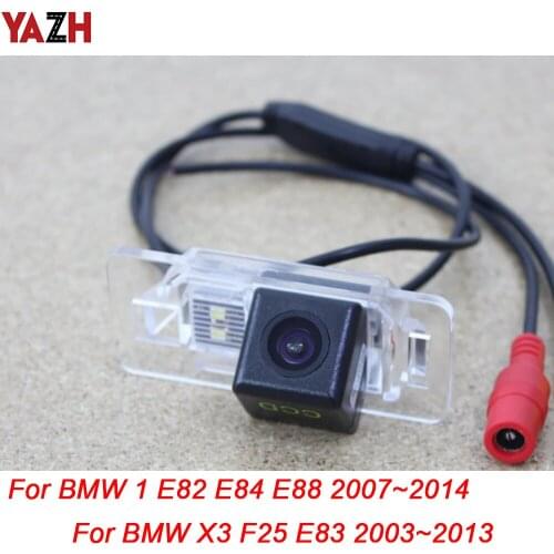 For BMW 1 E82 E88 X1 Zinoro 1 e E84 X3 F25 E83 Radio CDD Car Rear View Camera Backup Parking Camera LED Night Vision Waterproof
