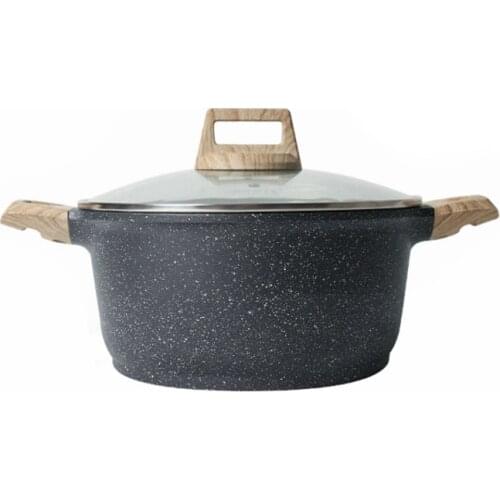 24cm soup pot steaming non-stick stew household cooking pot braised meat gas-fired electromagnetic furnace application cookware
