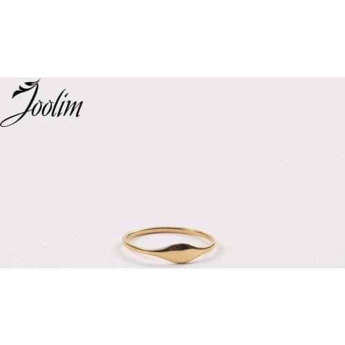 Gold Color Irregular Stainless Steel Finger Rings for Women Gold Jewelry 2020 Wholesale Pinky Rings