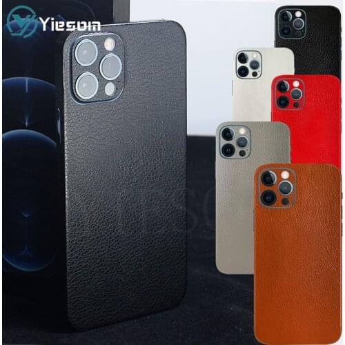 Leather Skin Sticker Wrap Skin Paste Protective Film For iPhone 12 Pro Max 12 Mini 11 Pro XS Max XR X XS 8 7 6S 6 Plus
