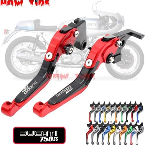 Motorcycle Folding Extendable CNC Moto Adjustable Clutch Brake Levers For Ducati 750SS 750 SS 1999 2000 2001 2002
