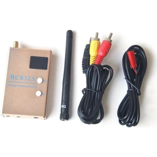 FPV 5.8G 5.8GHz 48 Channels RC832S RC832 Receiver With A/V and Power Cables For Quadcopter F450 S500 S550