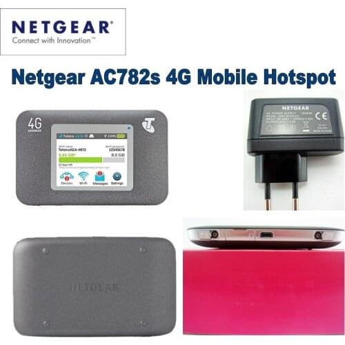 Unlocked Netgear Aircard AC782S 4G Mobile Hotspot LTE WiFi Modem Router+ antenna