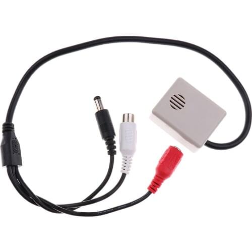 Adjustable CCTV Mini Microphone Audio Sound Monitor For Security Camera