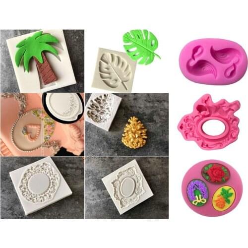 Embossed silicone mould / fondant chocolate mold / retro border photo frame DIY