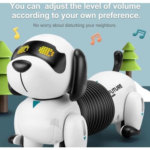 K22 RC Robot Dog LE NENG TOYS RC Robotic Stunt Puppy Electronic Pets Programmable Robot with Sound RC Toys for Kids