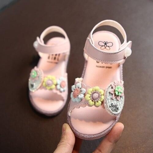 Toddler Infant Kids Children Shoes Baby Girls Sandal Star Sequins Bling Beach Sandal Princess Casual Shoe Sandals Single Sneaker