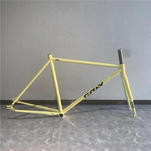 SNM100 Fixed Gear Bicycle Frame Single Speed Aluminum Alloy Racing Retro Bike Frameset Color Optional Cycling Parts