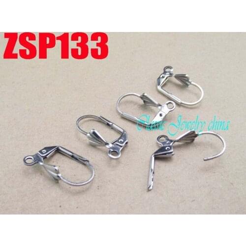 Scallop shape stainless steel earrings hook fashion jewelry accessories 100pcs ZSP133
