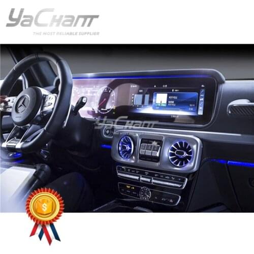 Dry Carbon Fiber Forged Carbon Weave Interior Trim Fit For 2018-2020 MB W464 G Class Interior Replacement 8PCS