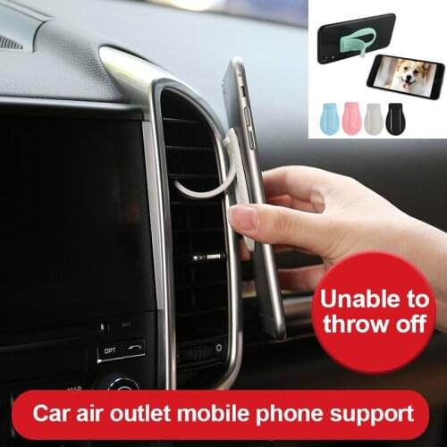 Tancredy Universal Mini Fashion Car Air Vent Phone Holder Support Phone In Car Mobile Holder Folding Desktop Stand Holder Mount