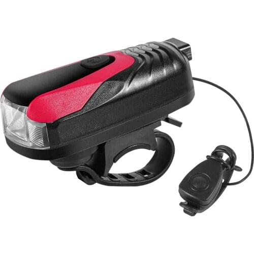 WEST BIKING USB 250 Lumens Bike Light with Horn Bike Headlight Cycling Equipment Bike Front Light Cycle Headlight