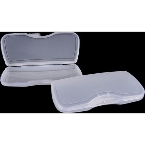 1pc PVC Plastic Durable Transparent Matte Polarized Clip Sunglasses Glasses Case Hard Box Eyewear Accessories
