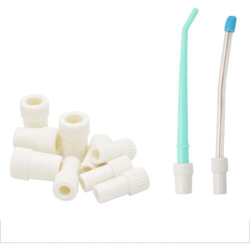 10 Pcs Dental oral material straw connector dental straw strong suction weak suction transducer