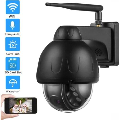 5MP Wifi IP Camera Auto Tracking Outdoor Waterproof Audio Talk Night Network Wireless Security Video Surveillance 128G Storage