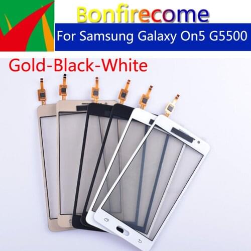 50pcs\lot For Samsung Galaxy On5 G5500 G550 G550FY Touch Screen Panel Sensor Digitizer Glass Touchscreen NO LCD