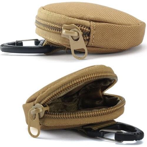 900D Tactical Molle Military Running Pouch Earphone Bag Portable Key Coin Purse With Hook Mini Pocket Camping Bags Wallet