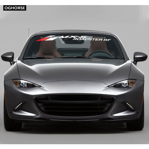 Car Door Side Sticker Eyebrow Headlight Windscreen Windshield Window Rear View Mirror Stripes Decal For Mazda MX-5 Accessories