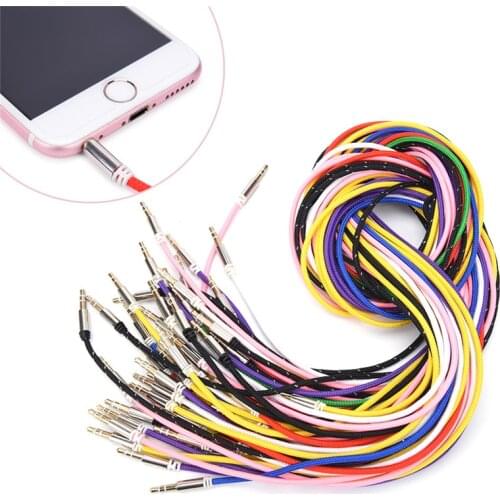 3.5mm Car audio cable Male to Male Car Aux Auxiliary Cord Stereo Audio Cable Phone