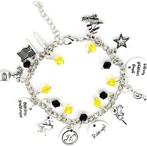 Riverdale Bracelet and Music Ha Milton Hamilto Broadway Musical Bead Bangles Snake Guitar Gun Wristlet JEWELRY