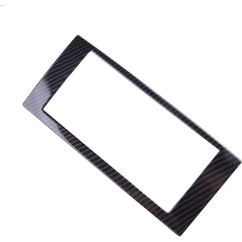 Carbon Fiber Texture Style ABS Center Console CD Panel Cover Trim Fit for Jeep Wrangler JK 2010 2009 2008 2007