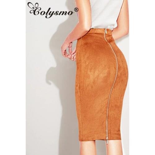Замшевые юбки-карандаши Colysmo China At AliExpress