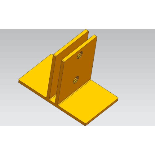 Customer Design Stainless Steel 100mm Leg Office Desk Use Glass Clamp