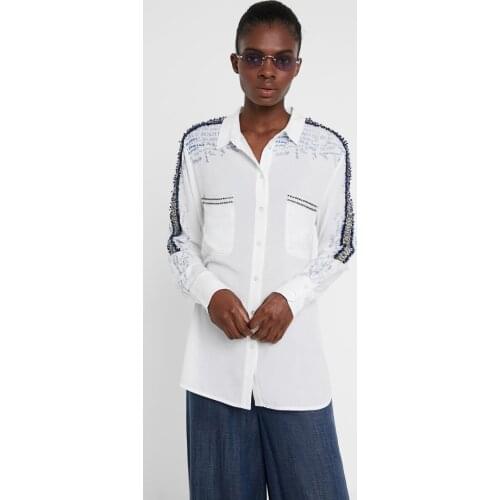 Spanish D shirt graffiti print