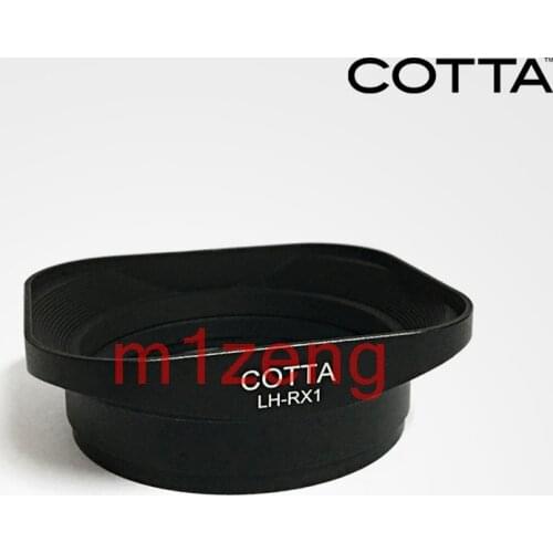 RX1 square metal Lens Hood cover for Sony DSC-RX1 RX1R RX1RII RX1RM2 e mount lens Replaces LHP-1