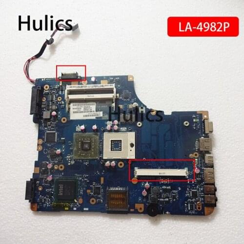 Hulics Original Laptop Motherboard DDR3 K000086430 K000086470 KSWAA LA-4982P for Toshiba L500 L505 L550 L555