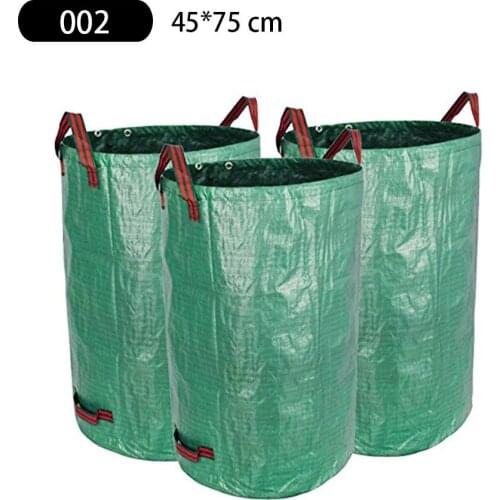 Gardening Leaves Bags Storage Reusable Strong Handle Lawn Pool Garden Leaf Waste Bag Kitchen Garbage Removal Organic Compost Bag