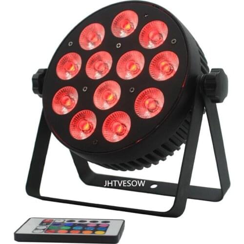 Par led dmx remote party light 12x10W RGBW 4IN1 Slim mini indoor par can 54 for home Christmas club lighting disco par