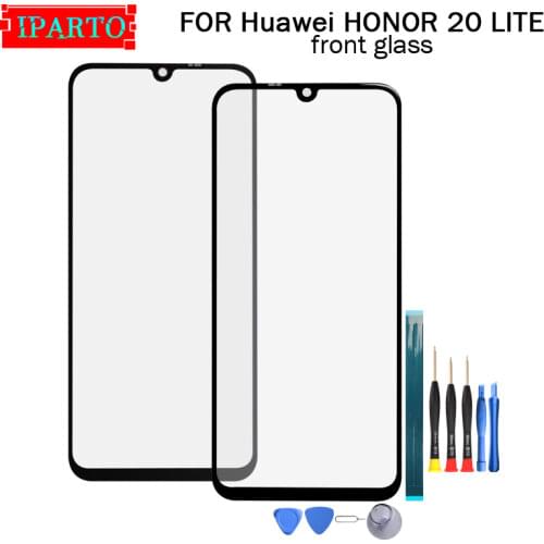 For Huawei Honor 20 LITE Front Glass Screen Lens 100% New Front Touch Screen Glass Outer Lens for Honor 20 LITE +Tools