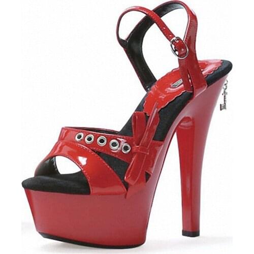 Manufacturers selling lady ultra high heels 15 cm high temperament beautiful lady applicable platform sandals