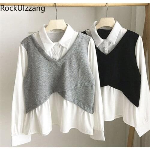 Цветные блузки Rockulzzang China At AliExpress