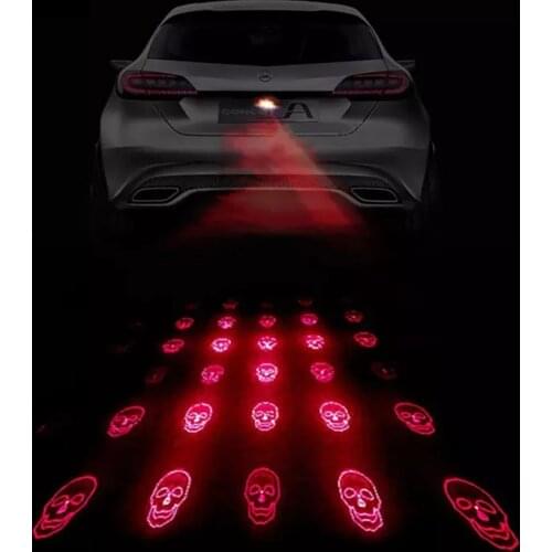 Car Motorcycle LED Laser Light Anti Collision Tail Lamp Auto Moto Braking Parking Signal Lamps Warning Lamps Car Styling