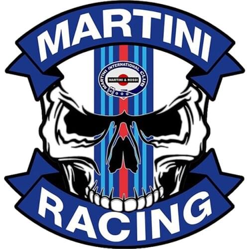 SZWL Funny RACING Skull Vinyl Car Sticker Graphic Auto Motorcycle Tuning Decal Waterproof Reflective Stickers,13cm*12cm