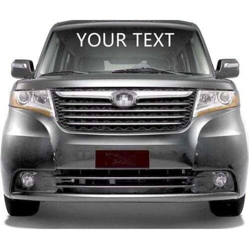 Your Text Instagram YouTube Facebook advertisement Custom Logo Car Front REAR Windshield Sticker Body Decal Styling decoration